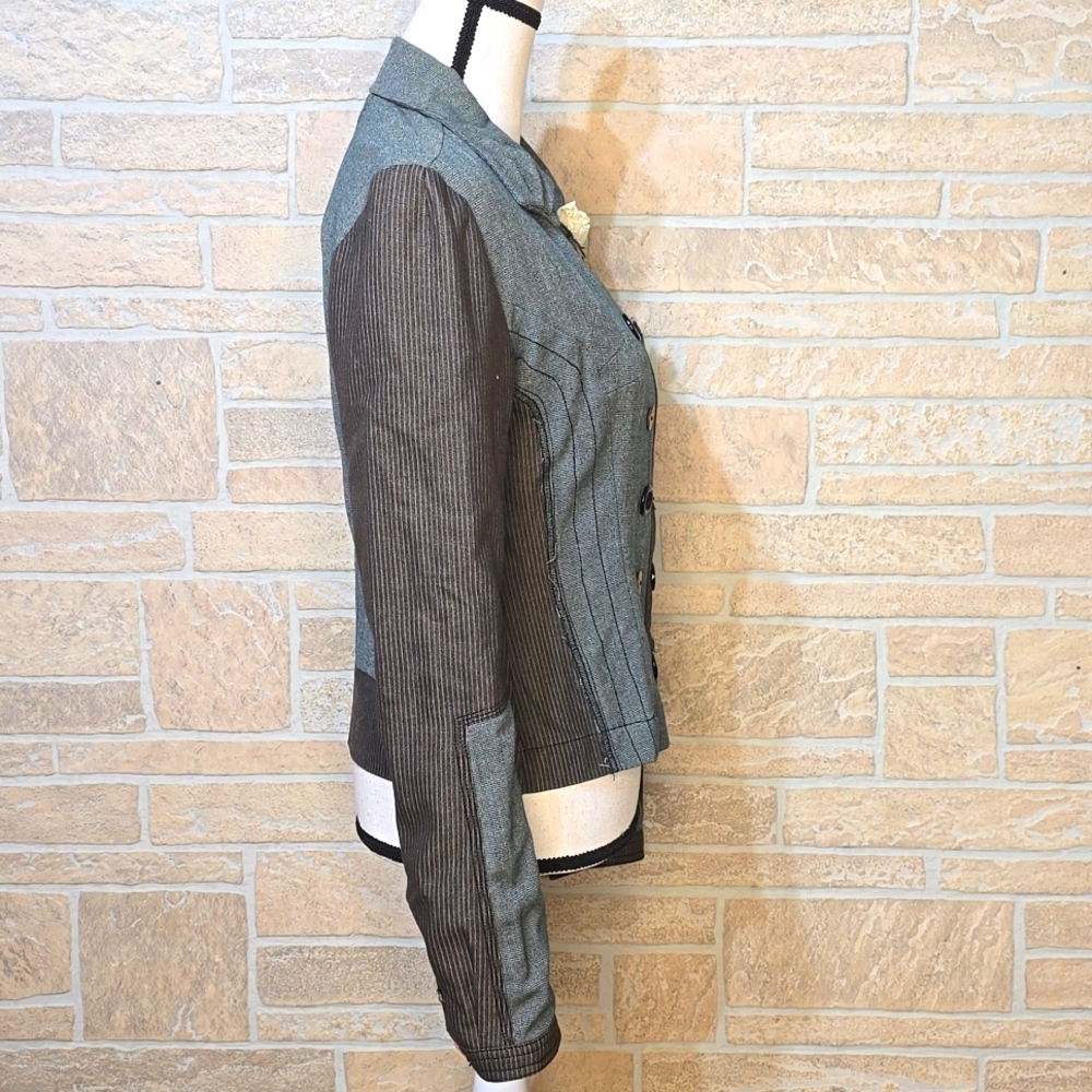 Azelhazelhazelhazelhaze Wool Blend Button Modern … - image 3